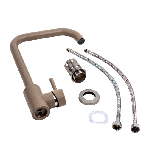 Смеситель кухонный Platinum NS02B (3008B-NA) Титан - Фото № 1