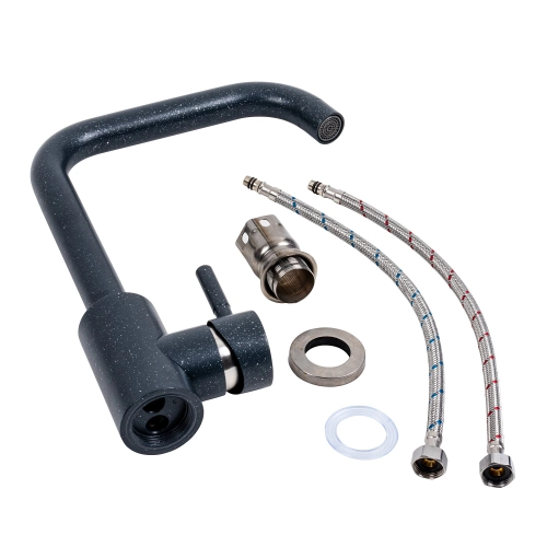 Смеситель кухонный Platinum NS02B (3008B-NA) Антрацит - Фото № 1