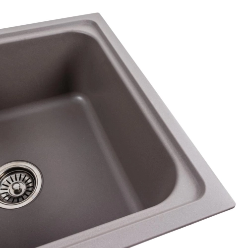 Granite kitchen sink Platinum 7950 Equatoria matte Dune - Фото № 2