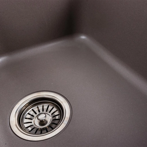 Granite kitchen sink Platinum 7950 Equatoria matte Dune - Фото № 4