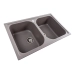 Granite kitchen sink Platinum 7950 Equatoria matte Dune - Фото № 1