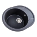 Granite kitchen sink Platinum 5847 ONYX matte Morion - Фото № 1