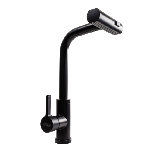 Смеситель кухонный XK09B Platinum PVD черный - Фото № 3