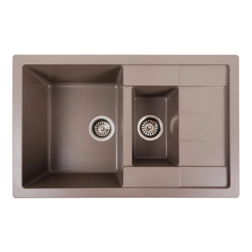 Granite kitchen sink Platinum 7850W TOSKANA matte Dune