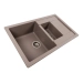 Granite kitchen sink Platinum 7850W TOSKANA matte Dune - Фото № 1