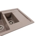 Granite kitchen sink Platinum 7850W TOSKANA matte Dune - Фото № 3