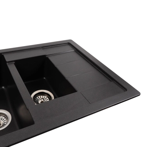 Granite kitchen sink Platinum 7850W TOSKANA matte Morion - Фото № 2