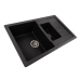 Granite kitchen sink Platinum 7850W TOSKANA matte Morion - Фото № 1