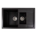Granite kitchen sink Platinum 7850W TOSKANA matte Morion