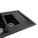 Granite kitchen sink Platinum 7850W TOSKANA matte Morion - Фото № 2