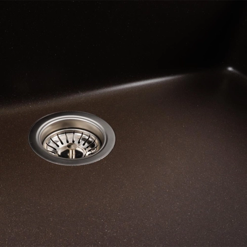Granite kitchen sink Platinum 7945 Paruana matte Dark rock - Фото № 4