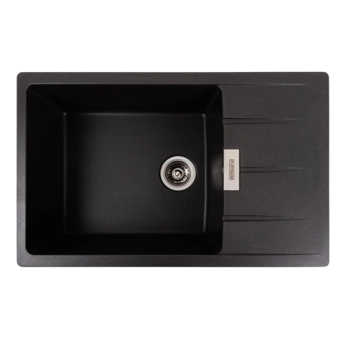 Granite kitchen sink Platinum 7850 ROMA matte Morion