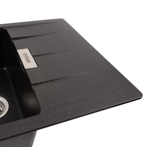 Granite kitchen sink Platinum 7850 ROMA matte Morion - Фото № 2