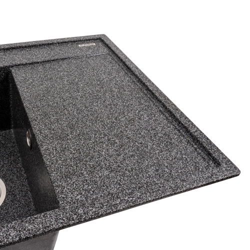 Granite kitchen sink Platinum 7950 AZURIT matte Graphite - Фото № 2