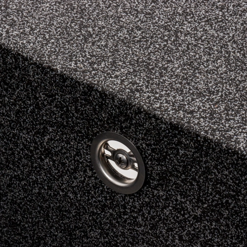 Granite kitchen sink Platinum 7950 AZURIT matte Graphite - Фото № 5