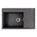 Granite kitchen sink Platinum 7950 AZURIT matte Graphite - Фото №1