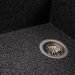 Granite kitchen sink Platinum 7950 AZURIT matte Graphite - Фото № 4