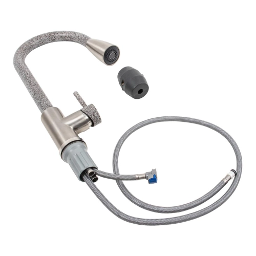 Смеситель с выдвижным изливом Platinum KT 8203 (8614) Микс Комби - Фото № 1