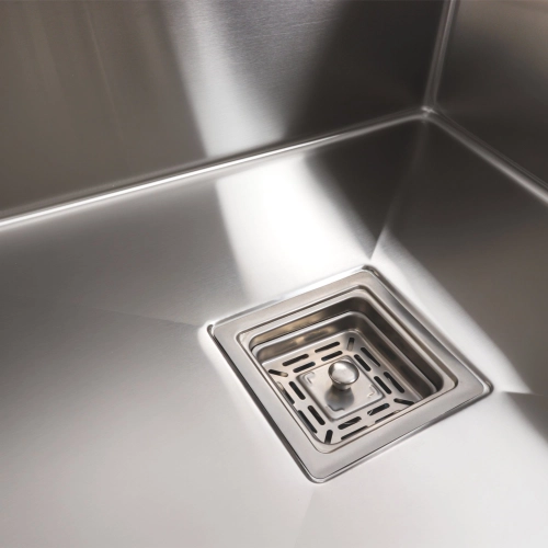 Кухонная мойка 78*50С R нержавейка Platinum Handmade (углубленная полка, 3.0/1.0 мм) - Фото № 4