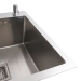 Кухонная мойка 78*50С R нержавейка Platinum Handmade (углубленная полка, 3.0/1.0 мм) - Фото № 2