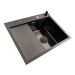 Kitchen sink CM 58*48 R black PVD VALESO Handmade (round siphon 3.0/1.0) - Фото № 1