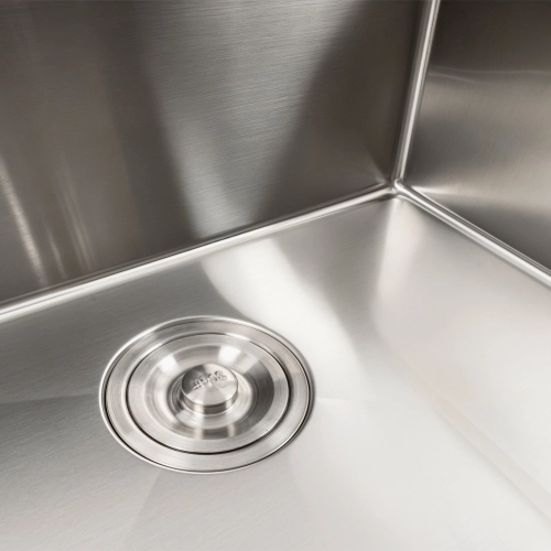 Кухонная мойка нержавейка 78*46 Platinum Handmade - Фото № 3