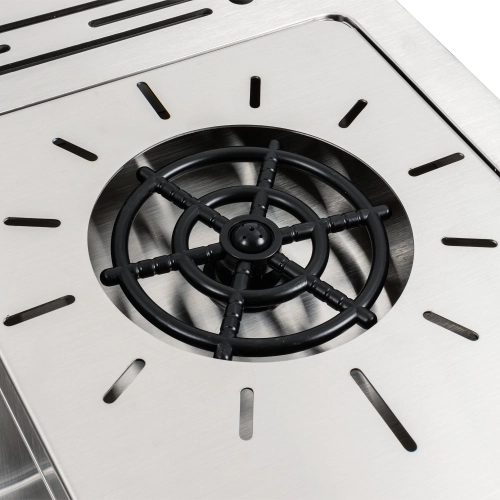 Кухонная мойка нержавейка 78*46 Platinum Handmade - Фото № 4