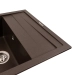 Kitchen sink granite matte 7050 CASCADA Platinum Dark rock - Фото № 2