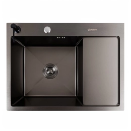 Kitchen sink CM 65*50 L PVD black VALESO Handmade 3.0/1.0