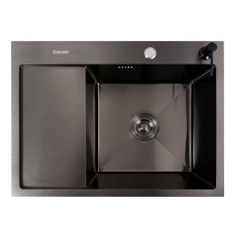 Kitchen sink CM 65*50 R PVD black VALESO Handmade 3.0/1.0