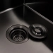 Kitchen sink CM 78*50 R PVD black VALESO Handmade 3.0/1.0 - Фото № 4
