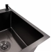 Kitchen sink CM 78*50 R PVD black VALESO Handmade 3.0/1.0 - Фото № 2