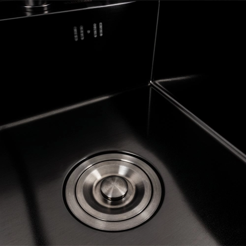 Кухонная мойка CM 40*50 скрытая PVD черная Platinum Handmade - Фото № 4