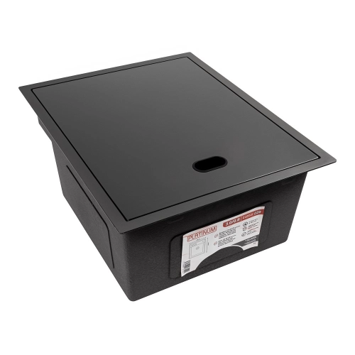 Кухонная мойка CM 40*50 скрытая PVD черная Platinum Handmade - Фото № 6