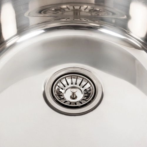 Stainless steel kitchen sink Valeso POLISHING 490 (0,8/180 mm) - Фото № 3