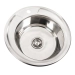 Stainless steel kitchen sink Valeso POLISHING 490 (0,8/180 mm) - Фото № 1
