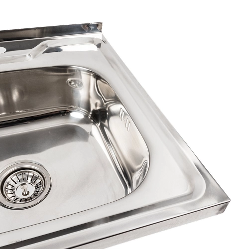 Stainless steel kitchen sink Valeso POLISHING 5050 (0,7/160 mm) - Фото № 2