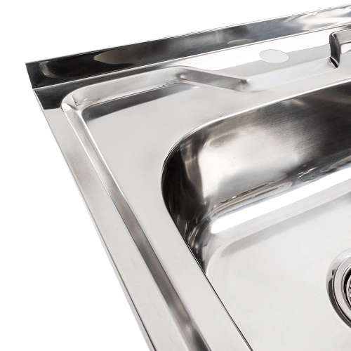 Stainless steel kitchen sink Valeso POLISHING 5050 (0,7/160 mm) - Фото № 3