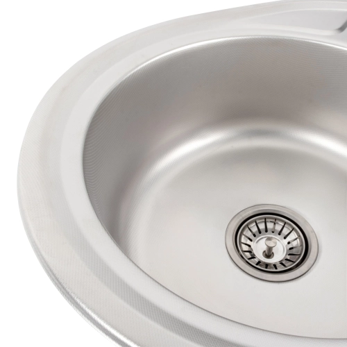 Кухонная мойка из нержавеющей стали Valeso ДЕКОР 5745 (0,8/180 мм) - Фото № 3