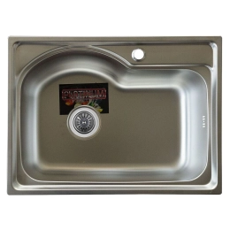 Кухонная мойка из нержавеющей стали Valeso 5843 ДЕКОР 0,6 / 170