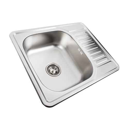 Stainless steel kitchen sink Valeso 5848 DECOR (0,8/180 mm) - Фото № 3