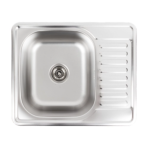 Stainless steel kitchen sink Valeso 5848 DECOR (0,8/180 mm) - Фото № 1