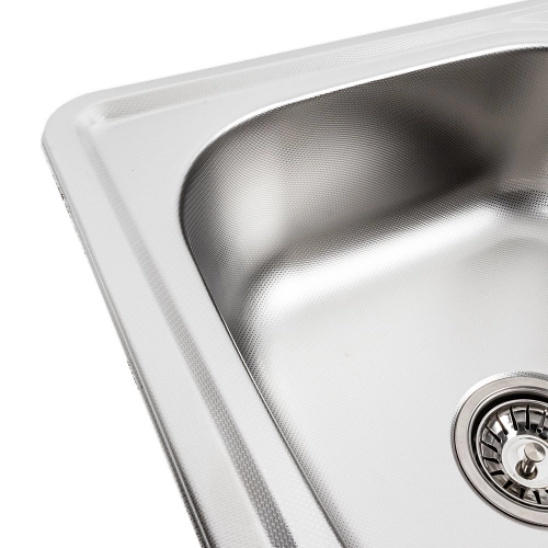 Stainless steel kitchen sink Valeso 5848 DECOR (0,8/180 mm) - Фото № 7