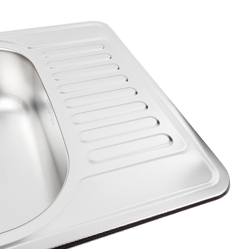 Stainless steel kitchen sink Valeso 5848 DECOR (0,8/180 mm) - Фото № 4