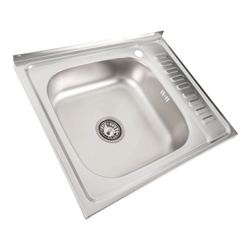 Кухонная мойка из нержавеющей стали Valeso САТИН 6050 L (0,7/160 мм) - Фото № 4