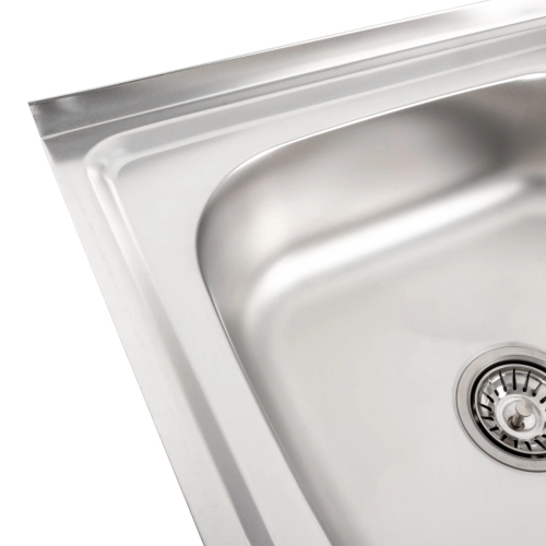 Кухонная мойка из нержавеющей стали Valeso САТИН 6050 L (0,7/160 мм) - Фото № 8