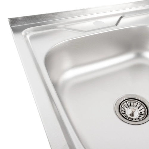 Stainless steel kitchen sink Valeso DECOR 6060 L (0,7/160 mm) - Фото № 4
