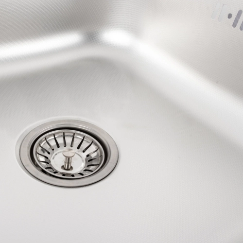 Stainless steel kitchen sink Valeso DECOR 6060 L (0,7/160 mm) - Фото № 5