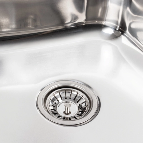 Кухонная мойка из нержавеющей стали Valeso ПОЛИРОВКА 6060 R (0,7/160 мм) - Фото № 5