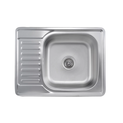 Stainless steel kitchen sink Valeso SATIN 6550 (0,8/180 mm)